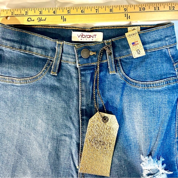 Vibrant MIU Womens Jean Size 0 Inseam 34 Inches Bootcut Bell Bottom Stretchy - Picture 4 of 11